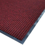 CACTUS MAT 1485M-R31 3' X 10' RED NEEDLE RIB CARPET MAT - 3/8" THICK