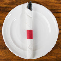 RED SELF-ADHERING PAPER NAPKIN BAND - (2,000/BOX)