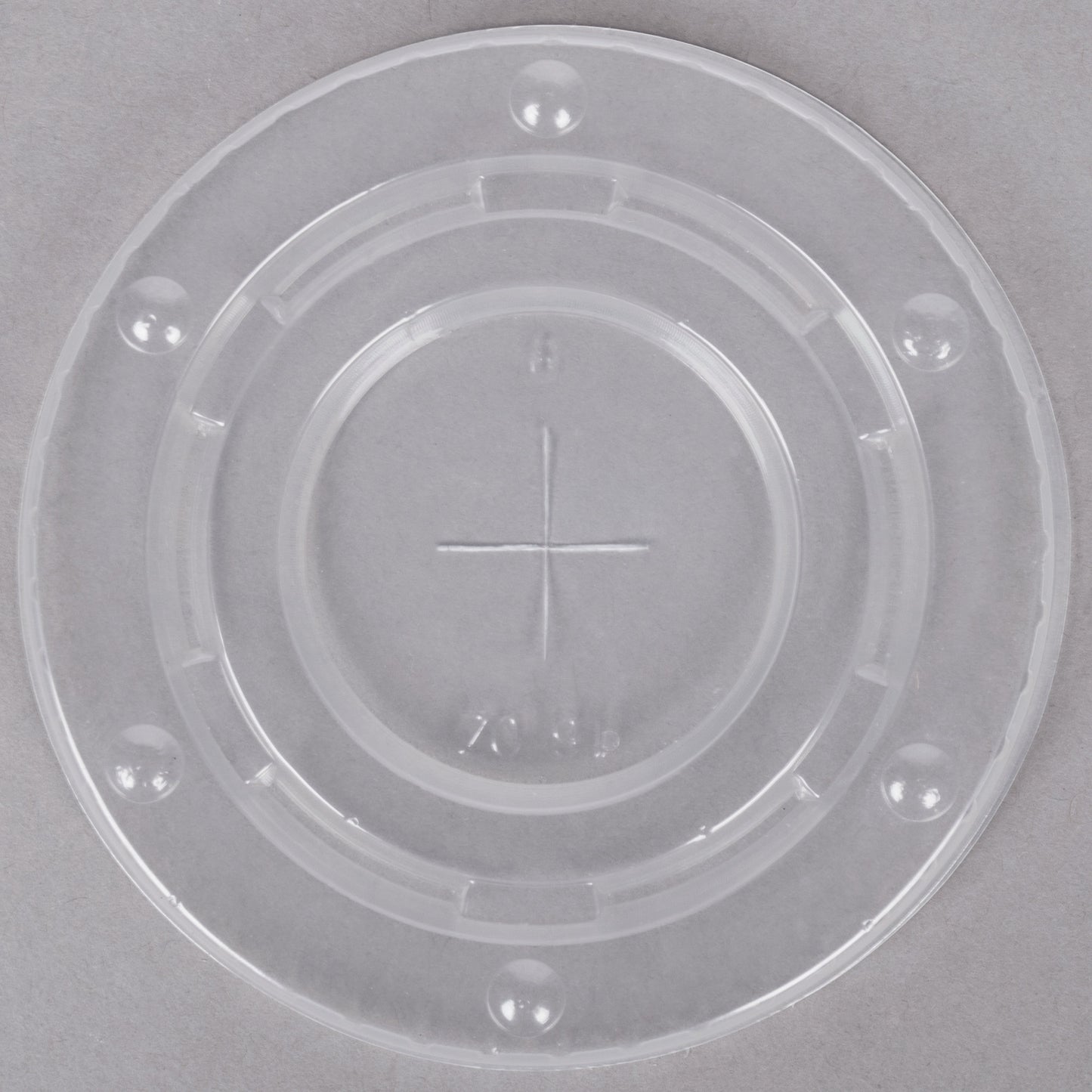 CHOICE 12-22 OZ. TRANSLUCENT COLD CUP FLAT LID WITH STRAW SLOT - 1000/CASE