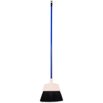 10" ANGLED BROOM WITH BLACK FLAGGED BRISTLES AND 45 1/4" HANDLE