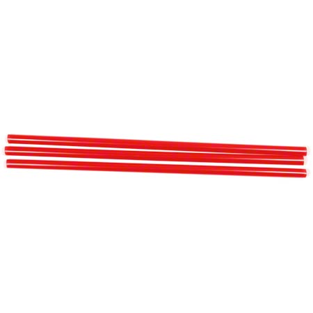 EMPRESS SEMI SLIM STRAW / STIRER UNRAPPED 7.76" RED, 500 BOX