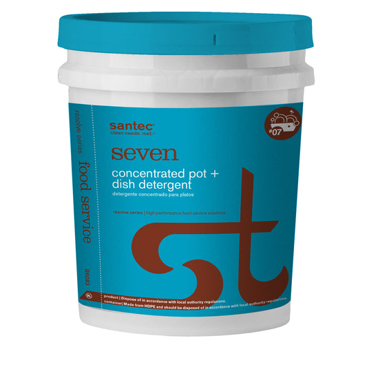 RESOLVE SEVEN / CONCENTRATED POT + DISH DETERGENT / 5 GALLON PAIL