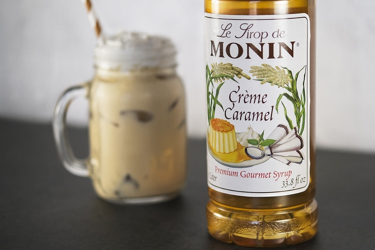 CARAMEL, CRÈME / MONIN / 1 LITER / (4/CS)