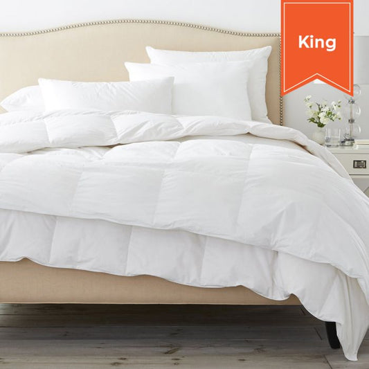 LUXURY DUVET INSERT / T-235 100% COMBED COTTON SHELL / KING / 105 X 95 (EACH)