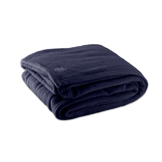 OXFORD POLAR FLEECE BLANKET / 108 X 90 / NAVY BLUE