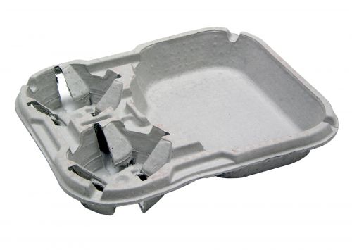 PACTIV 2 CUP & FOOD TRAY MODED FIBER CARRY-OUT 8-46OZ