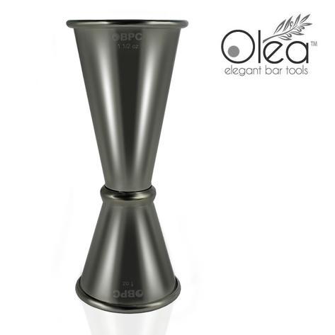 OLEA™ JAPANESE TALL JIGGER - GUNMETAL PLATED - 1 1/2OZ X 1OZ