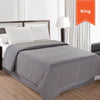 TOP SHEET / WATER STREAMS / CASTLE ROCK GREY / KING / 108 X 96 (EACH)