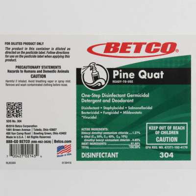 BETCO LABEL / PINE QUAT