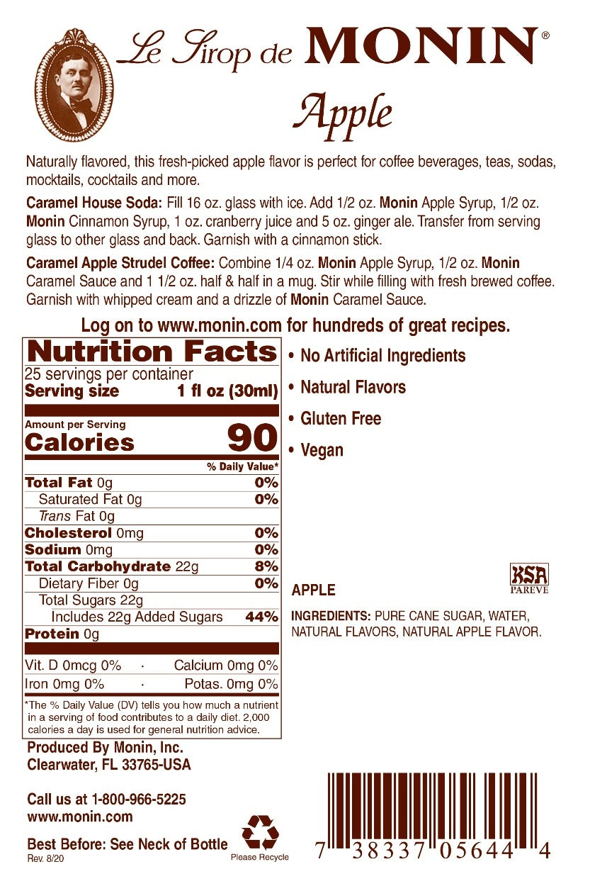 APPLE / MONIN / 1 LITER / (4/CS)