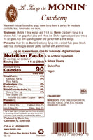 CRANBERRY / MONIN / 1 LITER / (4/CS)