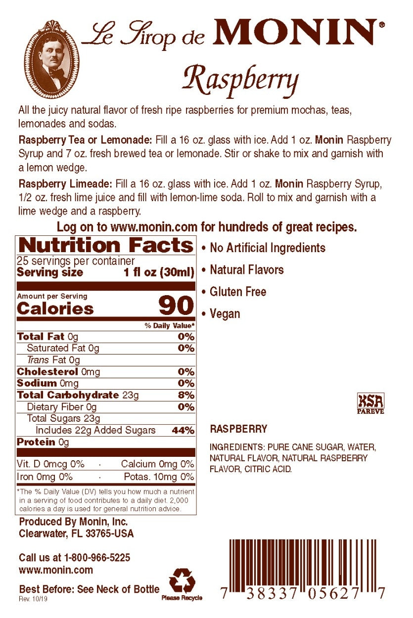 RASPBERRY / MONIN / 750 ML (EACH)