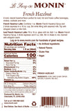 HAZELNUT, FRENCH / MONIN / 1 LITER / (4/CS)