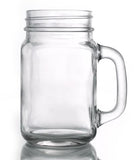 16 OZ BARCONIC MASON JAR MUG GLASS / WITH HANDLE (12/CASE)
