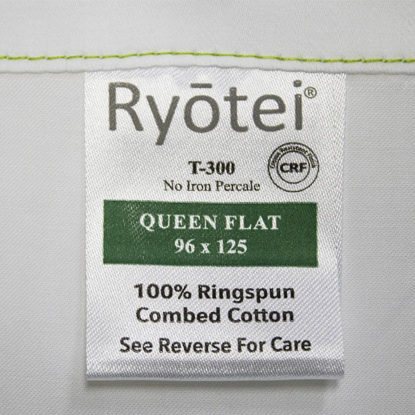 ICON-300 QUEEN FLAT SHEET / 94 X 120 / TWILL WEAVE (DOZEN)