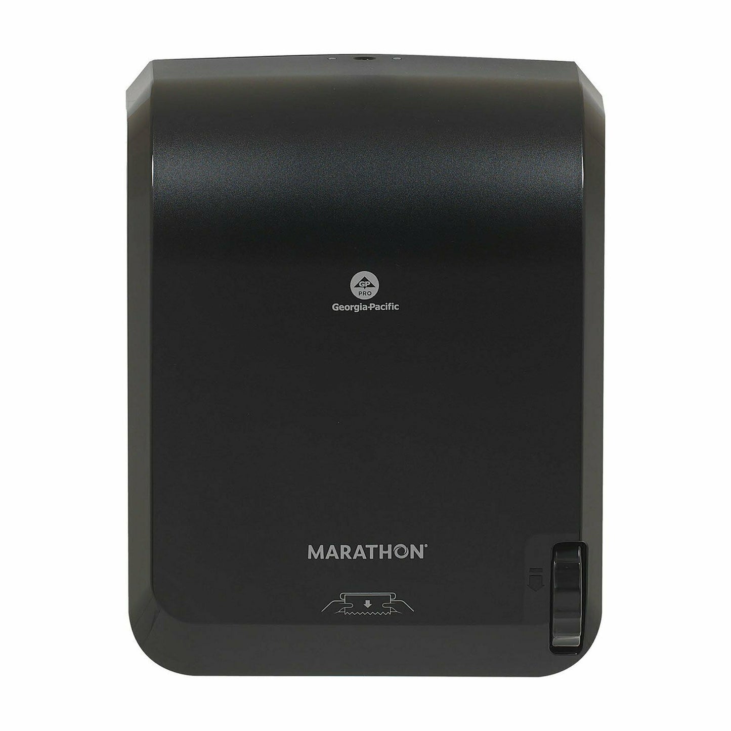 HARDWOUND TOWEL DISPENSER / MARATHON MECHANICAL PAPER TOWEL DISPENSER, BLACK, 16"W X 8.9”D X 12.9”H