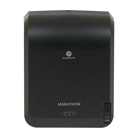 HARDWOUND TOWEL DISPENSER / MARATHON MECHANICAL PAPER TOWEL DISPENSER, BLACK, 16"W X 8.9”D X 12.9”H