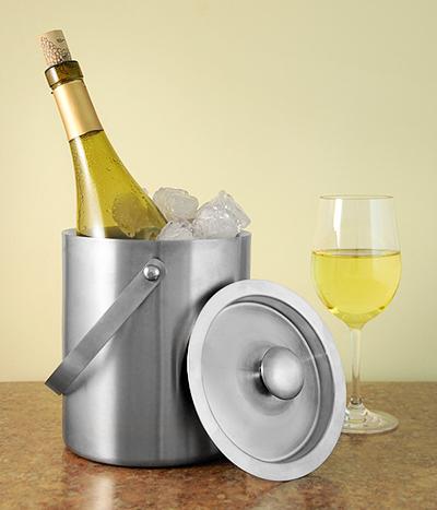 LARGE INSULATED STAINLESS STEEL ICE BUCKET