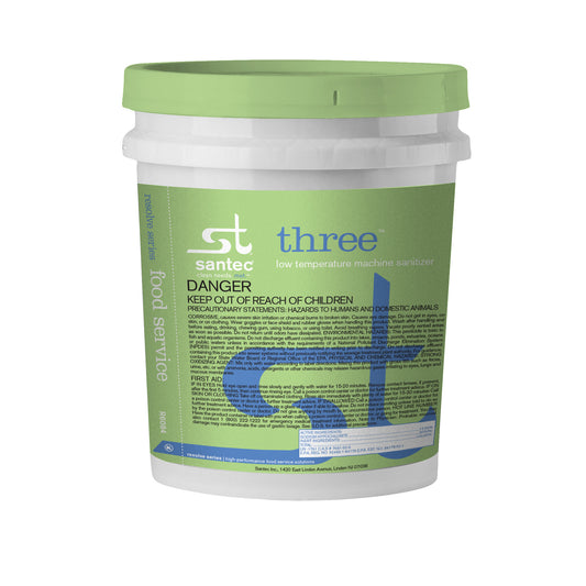 RESOLVE THREE / LOW TEMPERATURE MACHINE SANITIZER / 5 GALLON PAIL