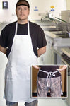 3 POCKET BIB APRON - BLACK